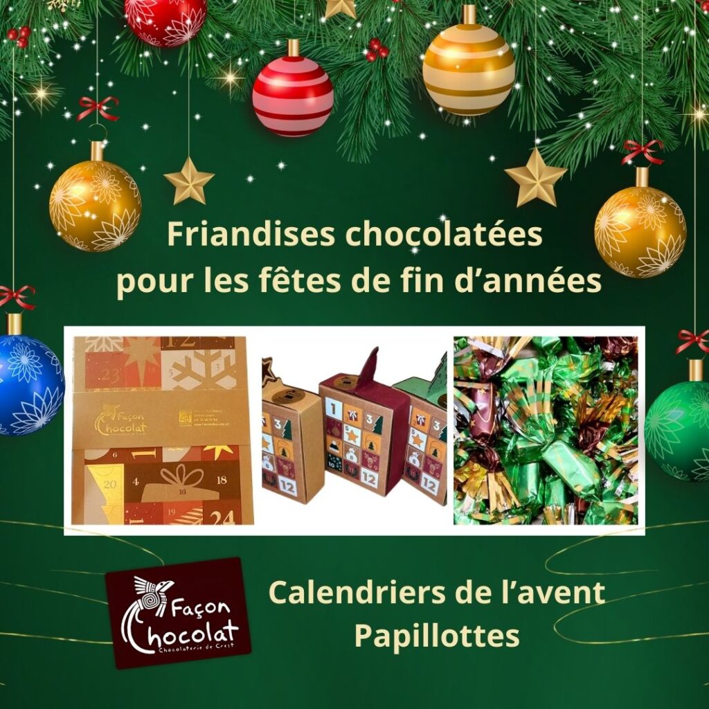 Friandises chocolatées pour les fetes de fin d'année