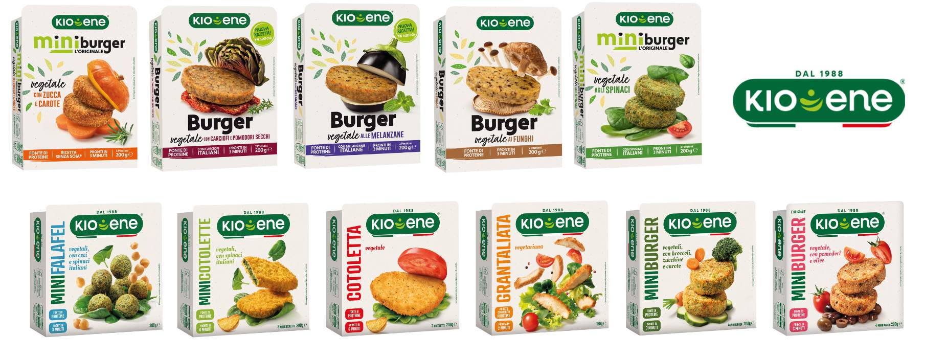 Produits vegan de la marque Kioene