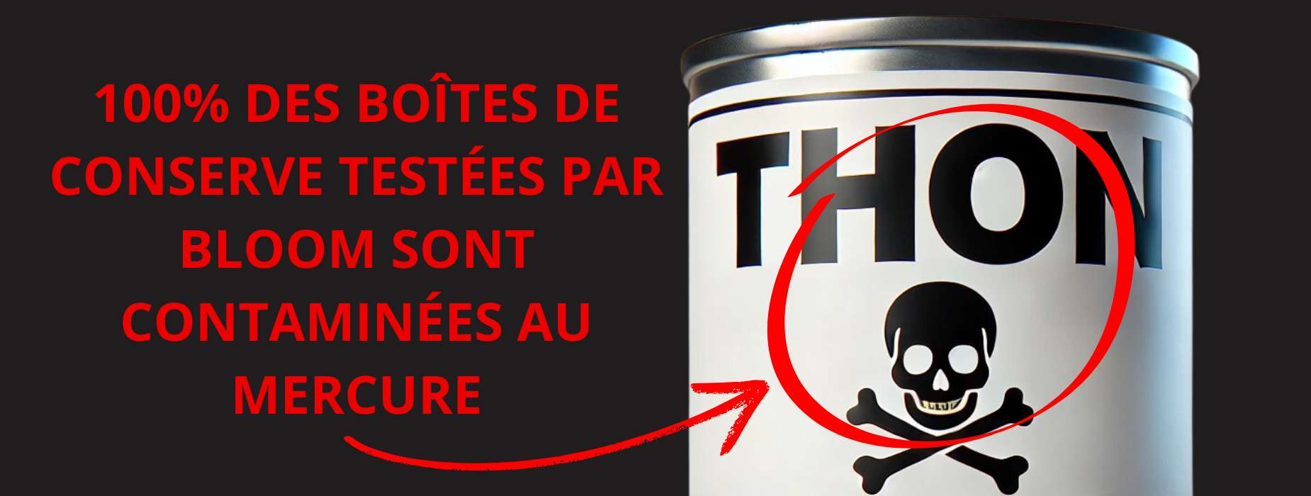 Thon contamine au mercure